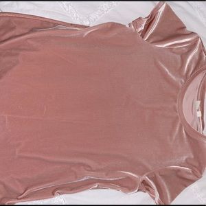 Peach Velvet T-shirt